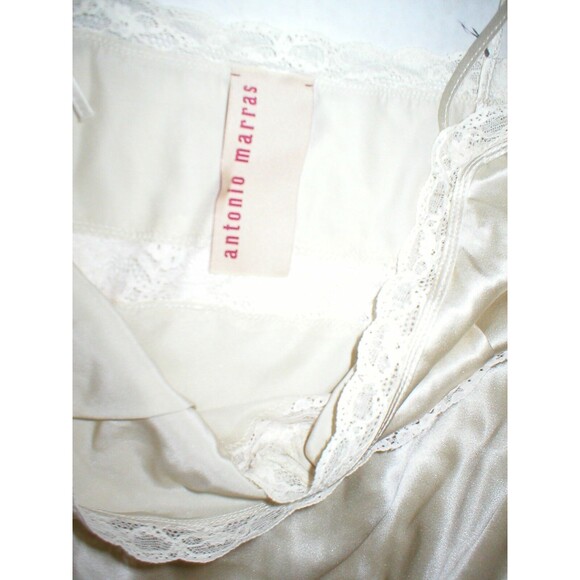 New Womens 6 NWT Designer Antonio Marras Italy Dress 42 Silk Bead Overlay Ivory - Picture 4 of 12